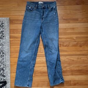 Abercrombie & Fitch Classic Blue Straight Leg Jeans